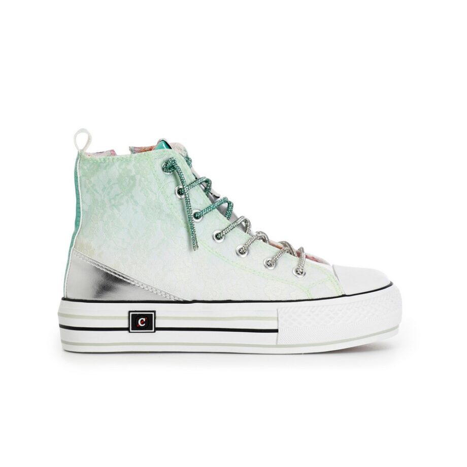 CAFèNOIR DM9125 High Sneaker mint grün metallic