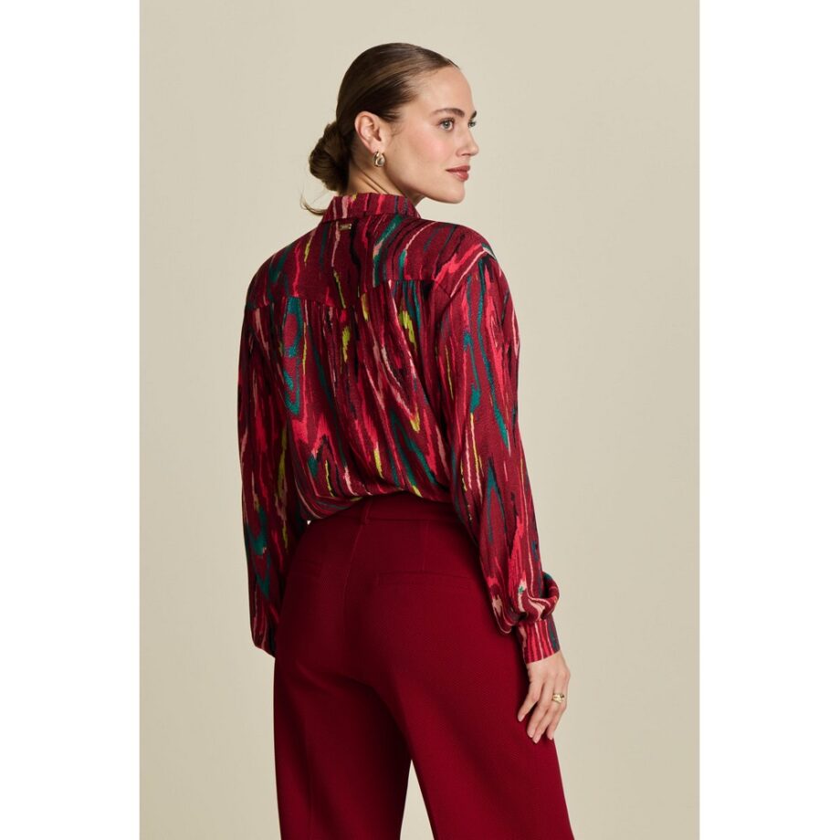 Pom Amsterdam SP8026 Bluse BLOUSE - Milly Woody Burgundy Red